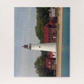 Fort Gratiot Leuchtturm aus Wasser Puzzle (Vertikal)