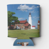 Fort Gratiot Leuchtturm kann kühler Dosenkühler (Rückseite)