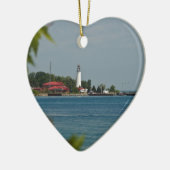 Fort Gratiot Leuchtturm Keramik Ornament (Links)