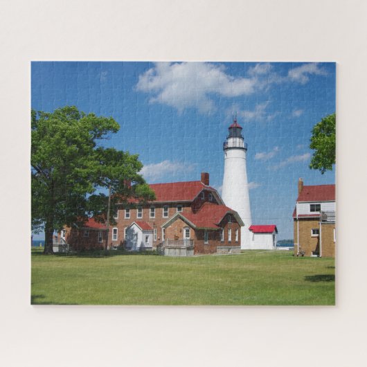 Fort Gratiot Leuchtturm von Land Puzzle (Horizontal)