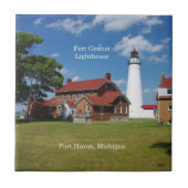Fort Gratiot Leuchtturmziegel Fliese (Vorderseite)