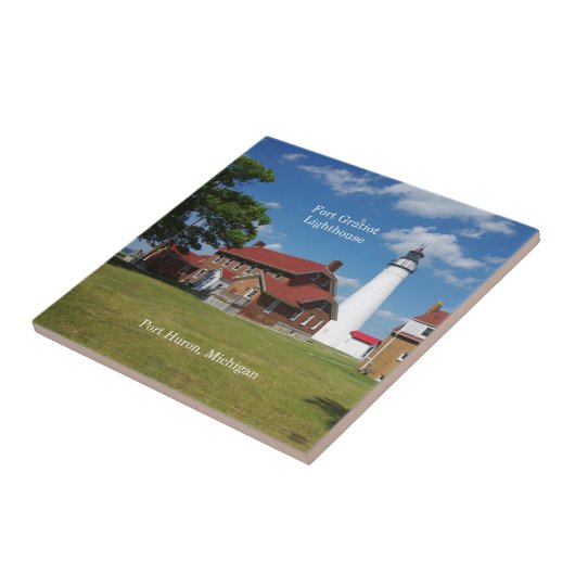 Fort Gratiot Leuchtturmziegel Fliese (Seite)