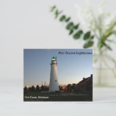 Fort Gratiot Lighthouse Abendkarte Postkarte (Stehend Vorderseite)