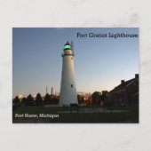 Fort Gratiot Lighthouse Abendkarte Postkarte (Vorderseite)