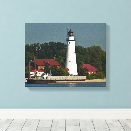 Fort Gratiot Lighthouse Leinwanddruck (Insitu (Holzboden))