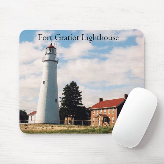 Fort Gratiot Lighthouse mousepad (Mit Mouse)