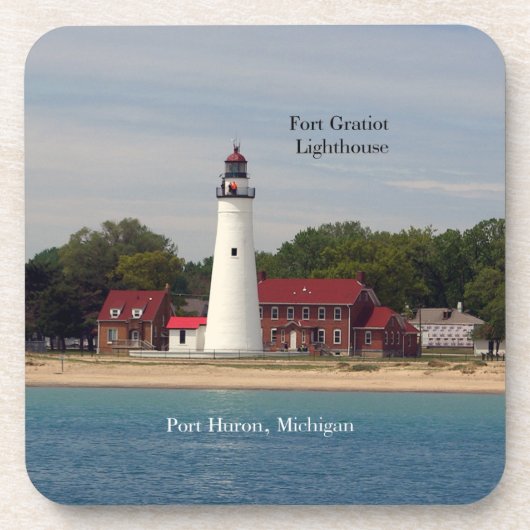 Fort Gratiot Lighthouse Set von 6 Untersetzer aus  (Vorderseite)