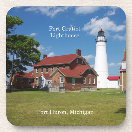 Fort Gratiot Lighthouse Set von 6 Untersetzer aus  (Vorderseite)
