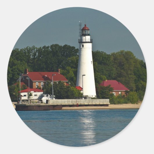 Fort Gratiot Michigan Runder Aufkleber (Vorderseite)