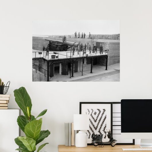 Fort Hamilton Cannon, 1908 Poster (Heimbüro)