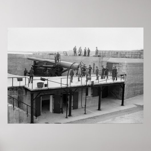 Fort Hamilton Cannon, 1908 Poster (Vorne)