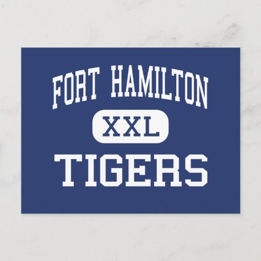 Fort Hamilton - Tigers - High - Brooklyn New York Postkarte (Vorderseite)