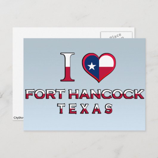 Fort Hancock, Texas Postkarte (Vorne/Hinten)