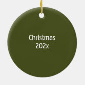 Fort Hood Latitude Longitude Personalisiert Keramik Ornament (Hinten)