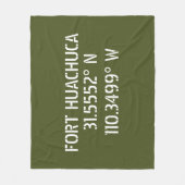 Fort Huachuca Latitude Longitude Fleecedecke (Vorderseite)