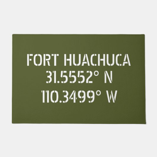 Fort Huachuca Latitude Longitude Fußmatte (Vorderseite)