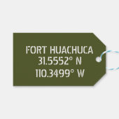 Fort Huachuca Latitude Longitude Geschenkanhänger (Vorderseite (Horizontal))
