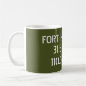 Fort Huachuca Latitude Longitude Kaffeetasse (Links)
