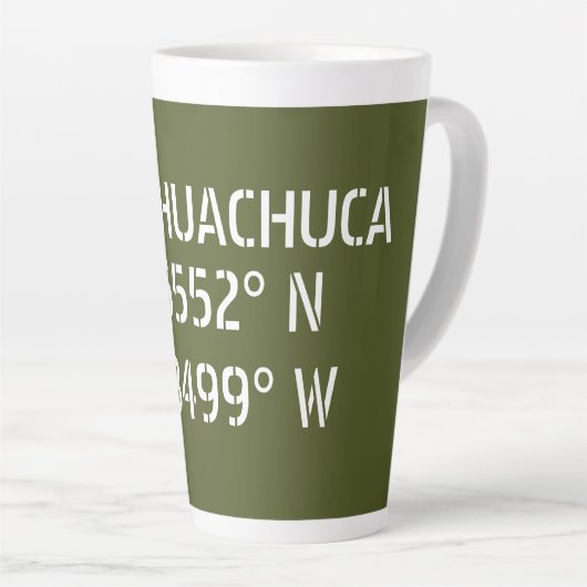 Fort Huachuca Latitude Longitude Milchtasse (Rechte Ecke)