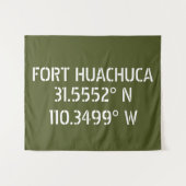 Fort Huachuca Latitude Longitude Wandteppich (Vorderseite (Horizontal))