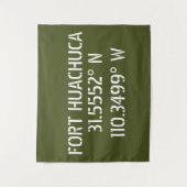 Fort Huachuca Latitude Longitude Wandteppich (Vorderseite)