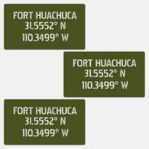 Fort Huachuca Latitude Longitude Wasserdicht