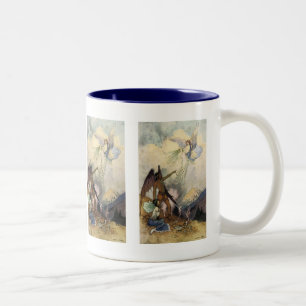 Fort, ihr eisigen Geister, fliegt Zweifarbige Tasse