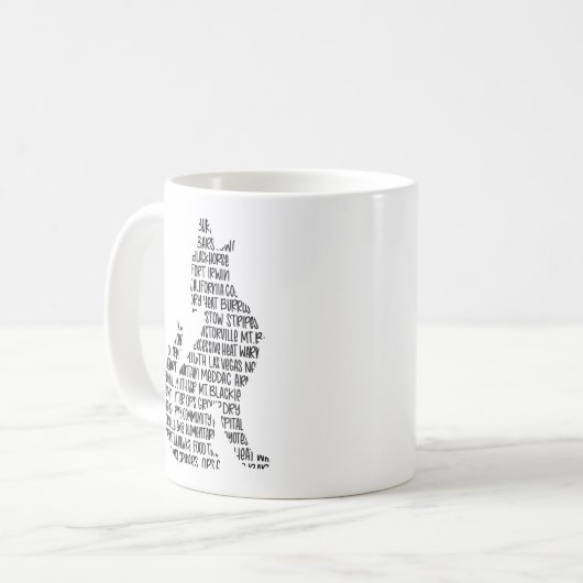 Fort Irwin Kojote-Tasse Kaffeetasse (Vorderseite Links)