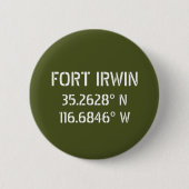 Fort Irwin Latitude Longitude Button (Vorderseite)
