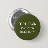 Fort Irwin Latitude Longitude Button (Vorne & Hinten)