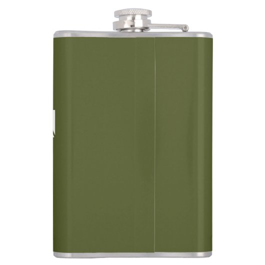 Fort Irwin Latitude Longitude Flachmann (Rückseite)