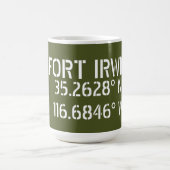 Fort Irwin Latitude Longitude Kaffeetasse (Mittel)