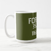 Fort Irwin Latitude Longitude Kaffeetasse (Links)