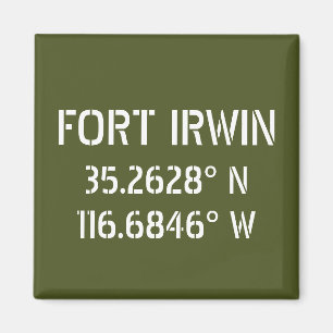 Fort Irwin Latitude Longitude Magnet