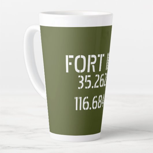Fort Irwin Latitude Longitude Milchtasse (Linke Ecke)