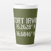 Fort Irwin Latitude Longitude Milchtasse (Vorderseite)