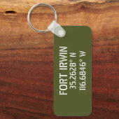 Fort Irwin Latitude Longitude Schlüsselanhänger (Vorderseite)