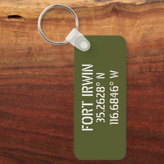 Fort Irwin Latitude Longitude Schlüsselanhänger (Vorderseite)