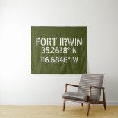 Fort Irwin Latitude Longitude Wandteppich (Beispiel (Horizontal))