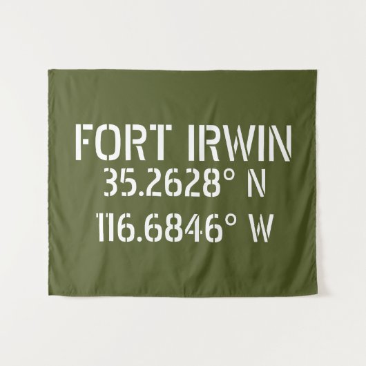 Fort Irwin Latitude Longitude Wandteppich (Vorderseite (Horizontal))