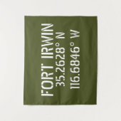 Fort Irwin Latitude Longitude Wandteppich (Vorderseite)