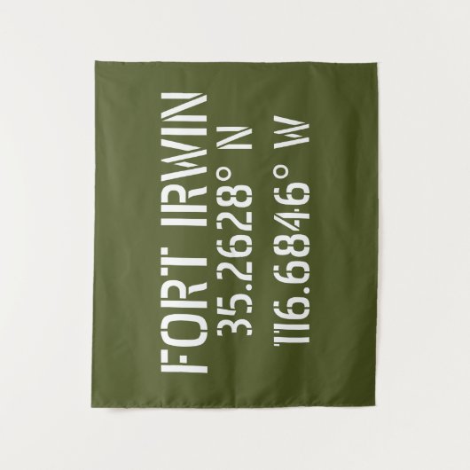 Fort Irwin Latitude Longitude Wandteppich (Vorderseite)