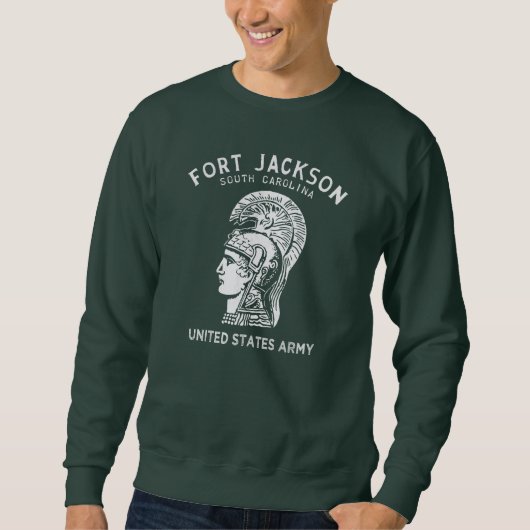 Fort Jackson Vintage Weiß Sweatshirt (Vorderseite)