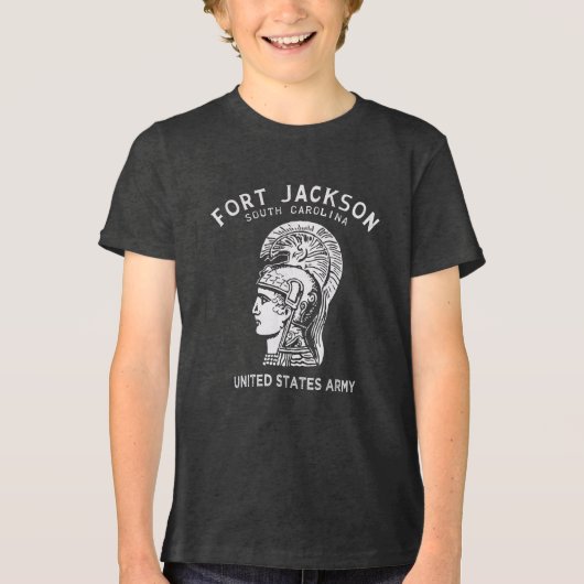 Fort Jackson Vintage White Tri-Blend Shirt (Vorderseite)