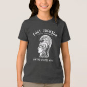Fort Jackson Vintage White Tri-Blend Shirt (Vorderseite)