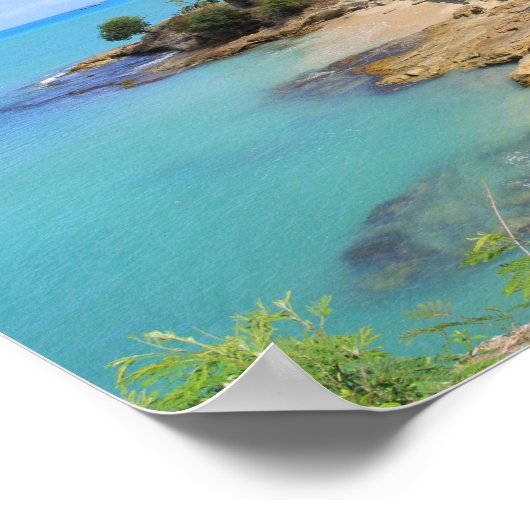 Fort James in Antigua Canvas Print Poster (Ecke)