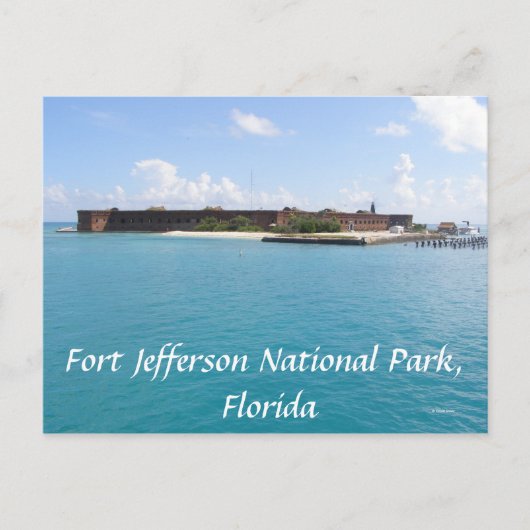 Fort Jefferson Postkarte (Vorderseite)