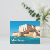 Fort Jesus Kenia Postkarte (Stehend Vorderseite)