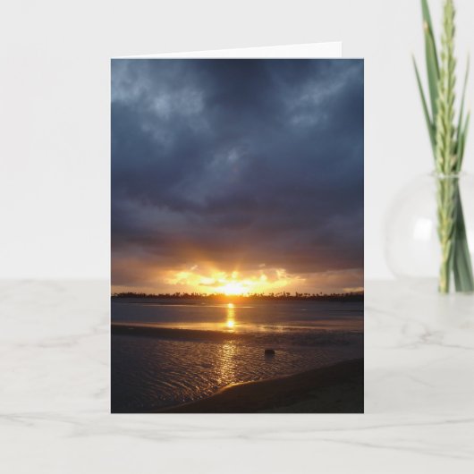 Fort Kam Sonnenuntergang Karte (Vorderseite)