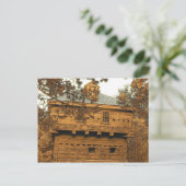 Fort Kent Blockhouse Postkarte (Stehend Vorderseite)